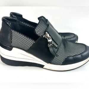 Michael Kors  Slip On Black Heel Loafer